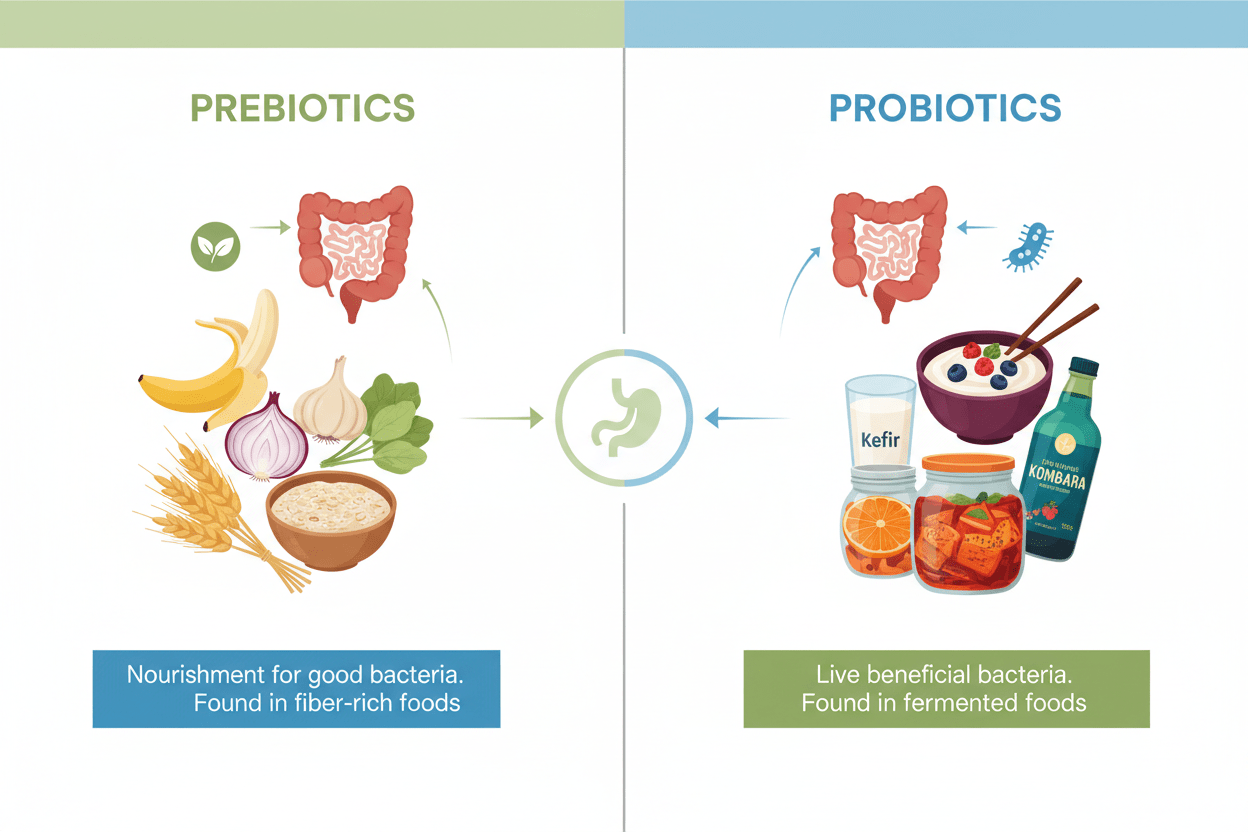 Prebiotics vs. Probiotics (and Why Your Gut Might Prefer “Gentle” Support) - Golden Bay Imports USA LLC