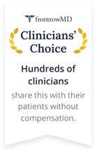 Clinicians' Choice, verified by frontrowMD. Hundreds of clinicians shared this with their patients without compensation.